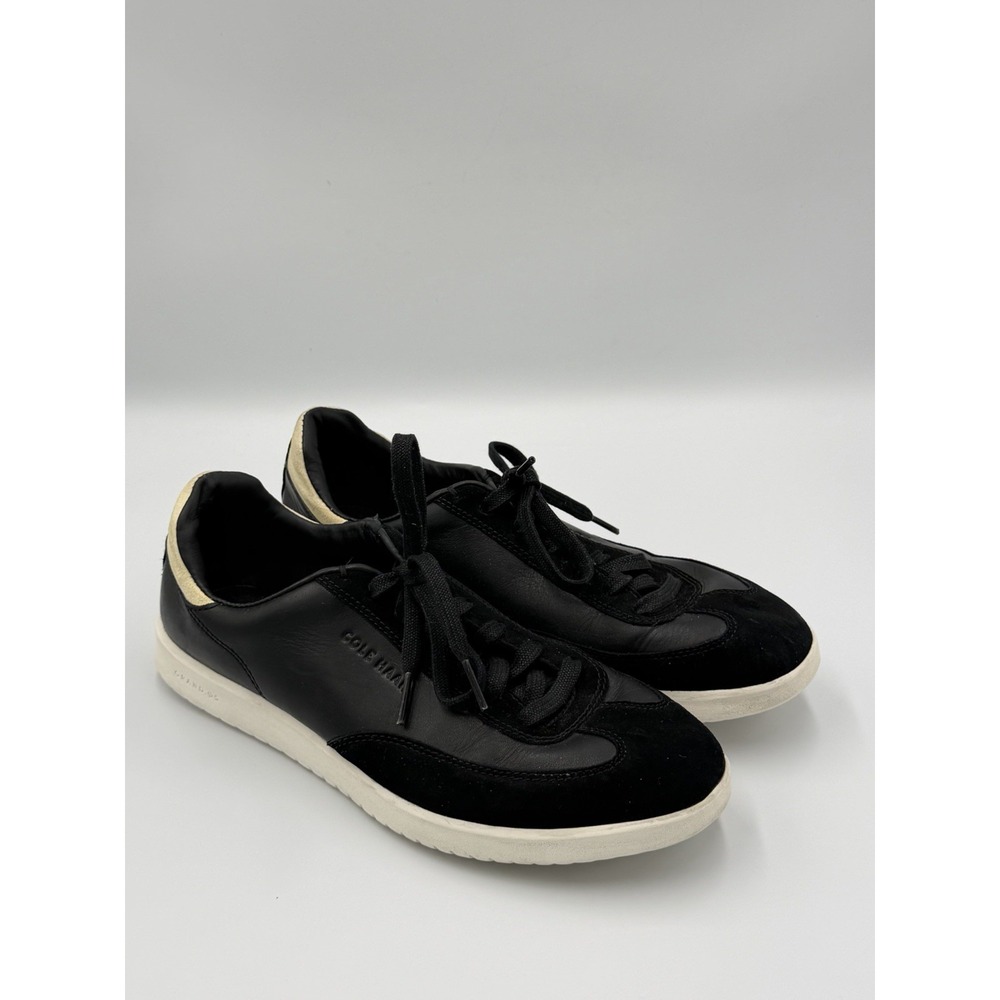 Cole Haan Black Leather Lace Up Sneakers Women's 9B Comfort Casual Shoes